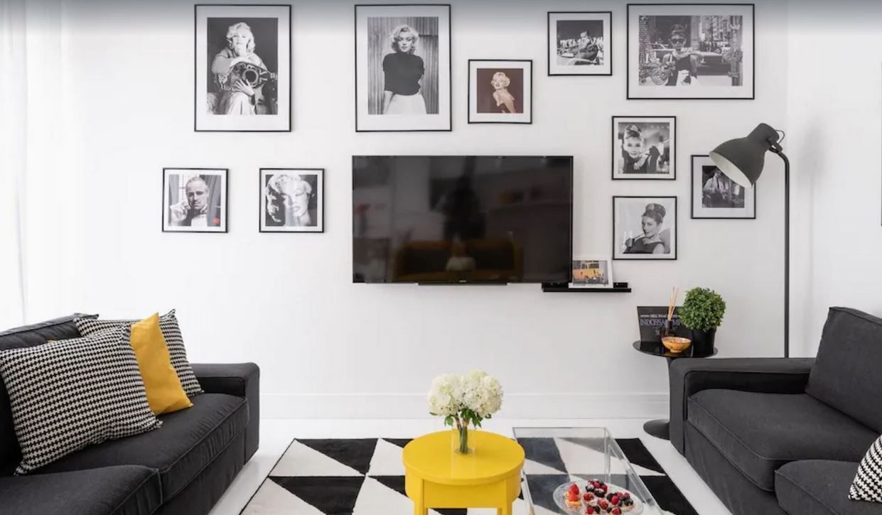 Sala de estar de Piso de alquiler en Valladolid Capital con Aire acondicionado, Amueblado y TV