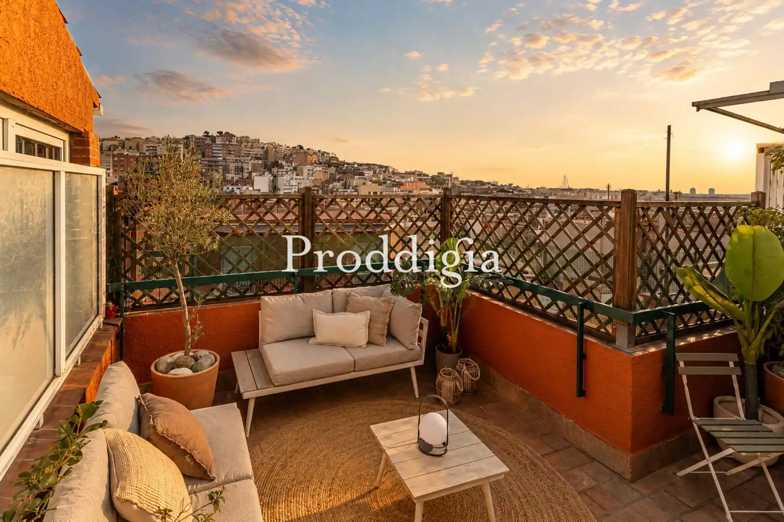 Terrasse von Dachboden zum Verkauf in Barcelona mit Klimaanlage, Heizung und Terrasse