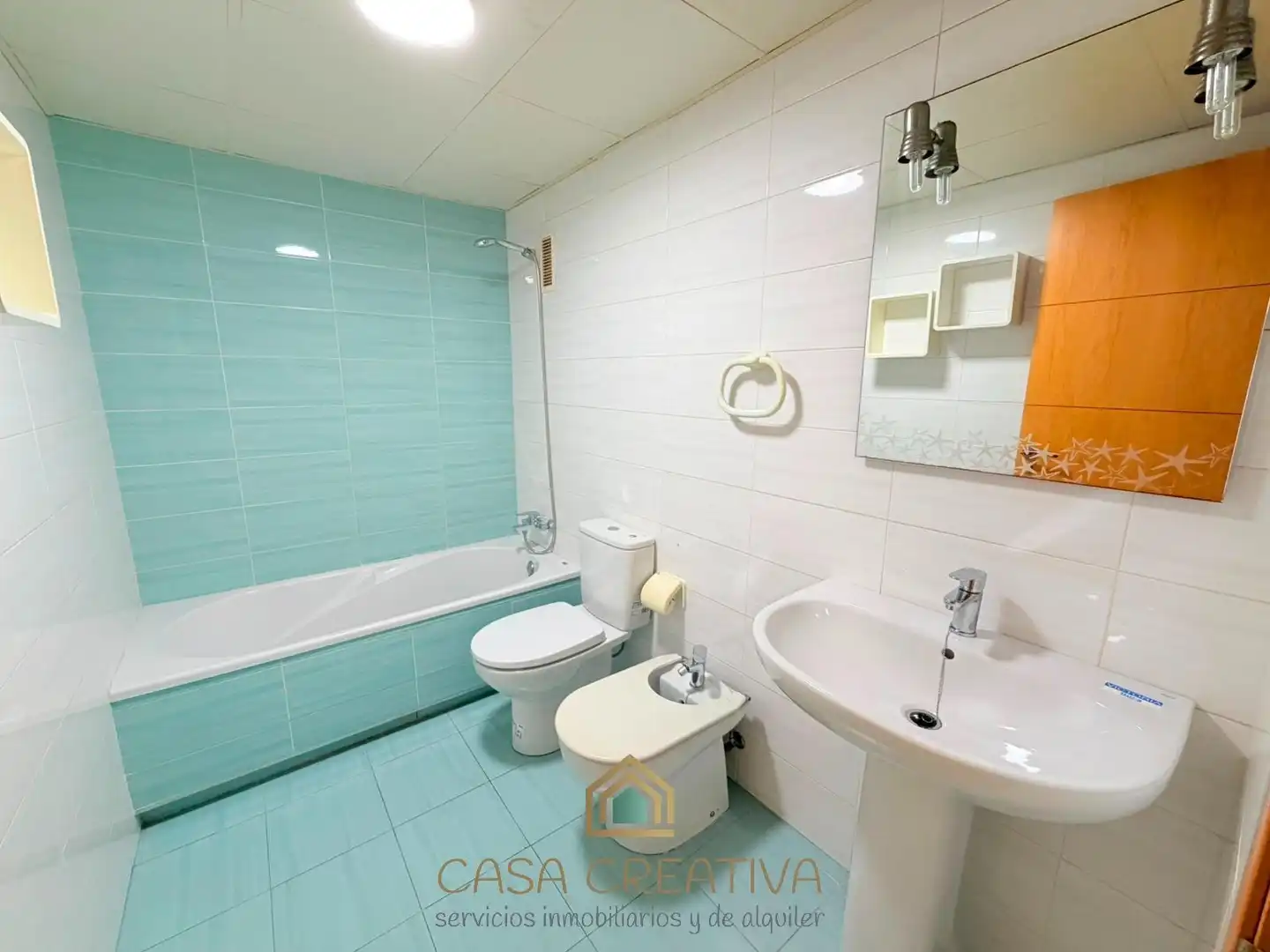 Bathroom of Apartments for rent in Puçol  with Air Conditioner, Private garden and Furnished