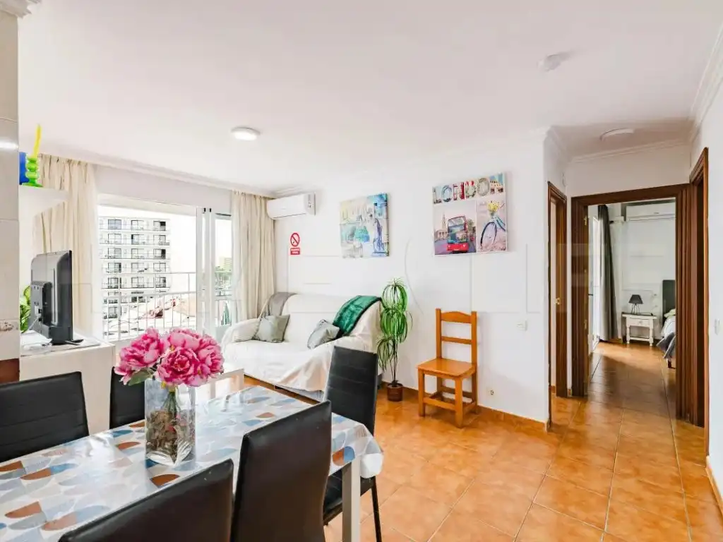 Living room of Flat for sale in Benalmádena  with Air Conditioner, Private garden and Terrace