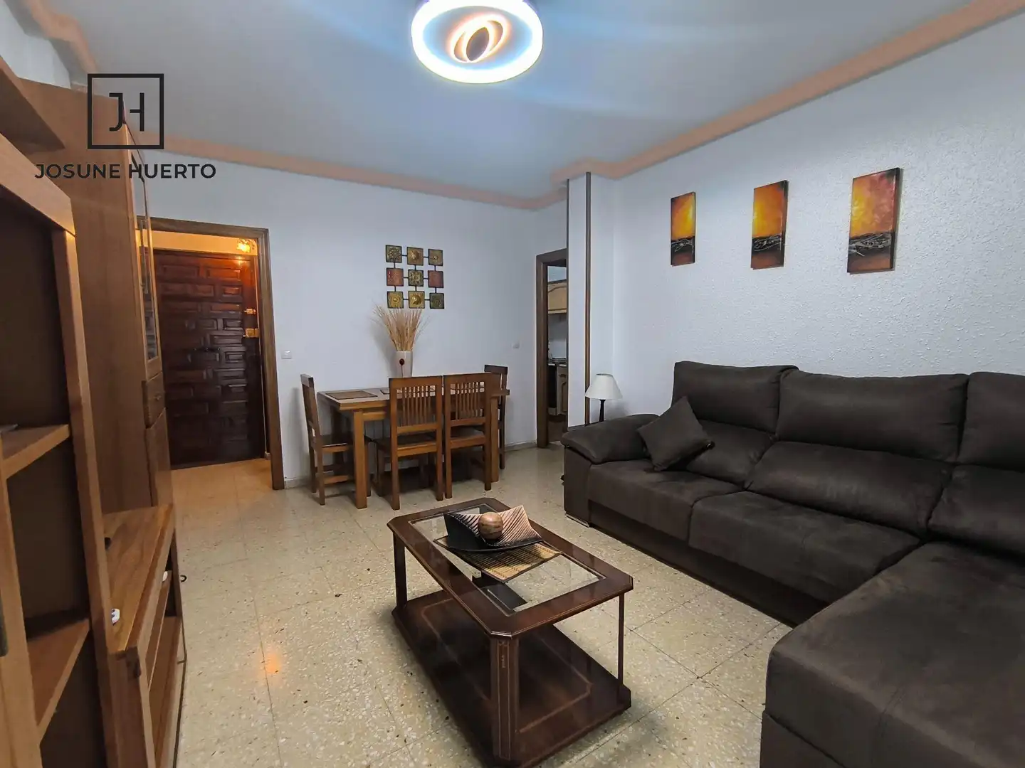 Living room of Flat for sale in Zalamea de la Serena  with Air Conditioner, Furnished and Balcony