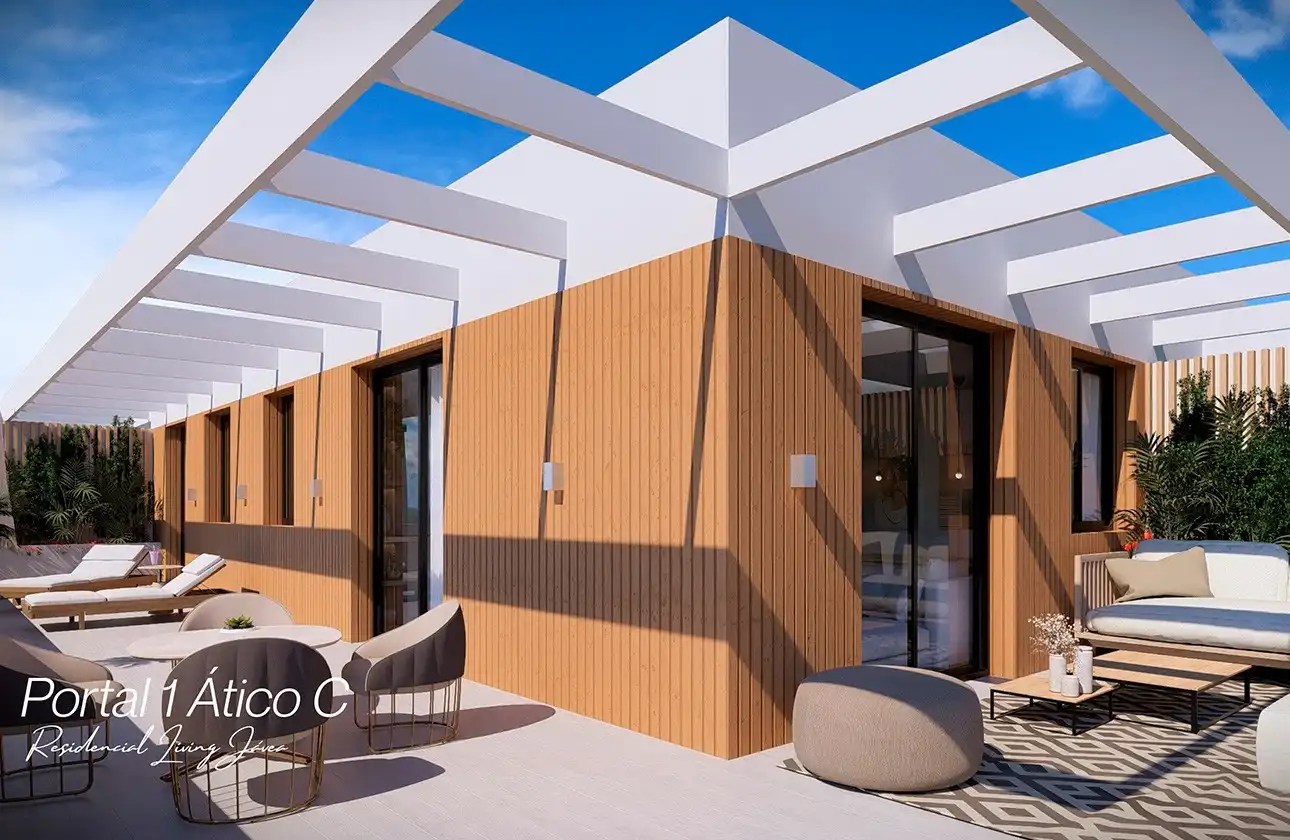 Terrace of Apartments for sale in Jávea / Xàbia  with Air Conditioner, Heating and Private garden