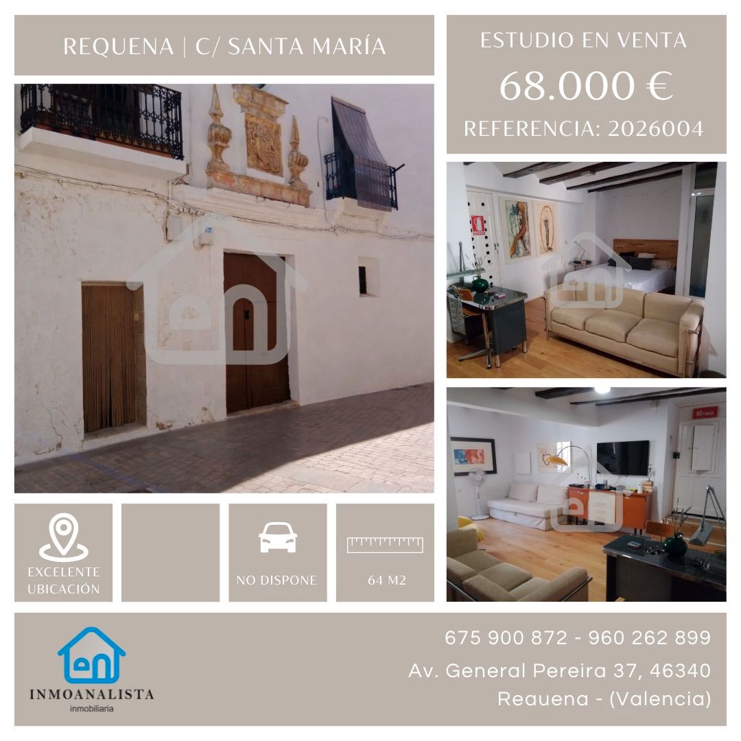 Estudio en venta en Calle Santa Maria, Requena