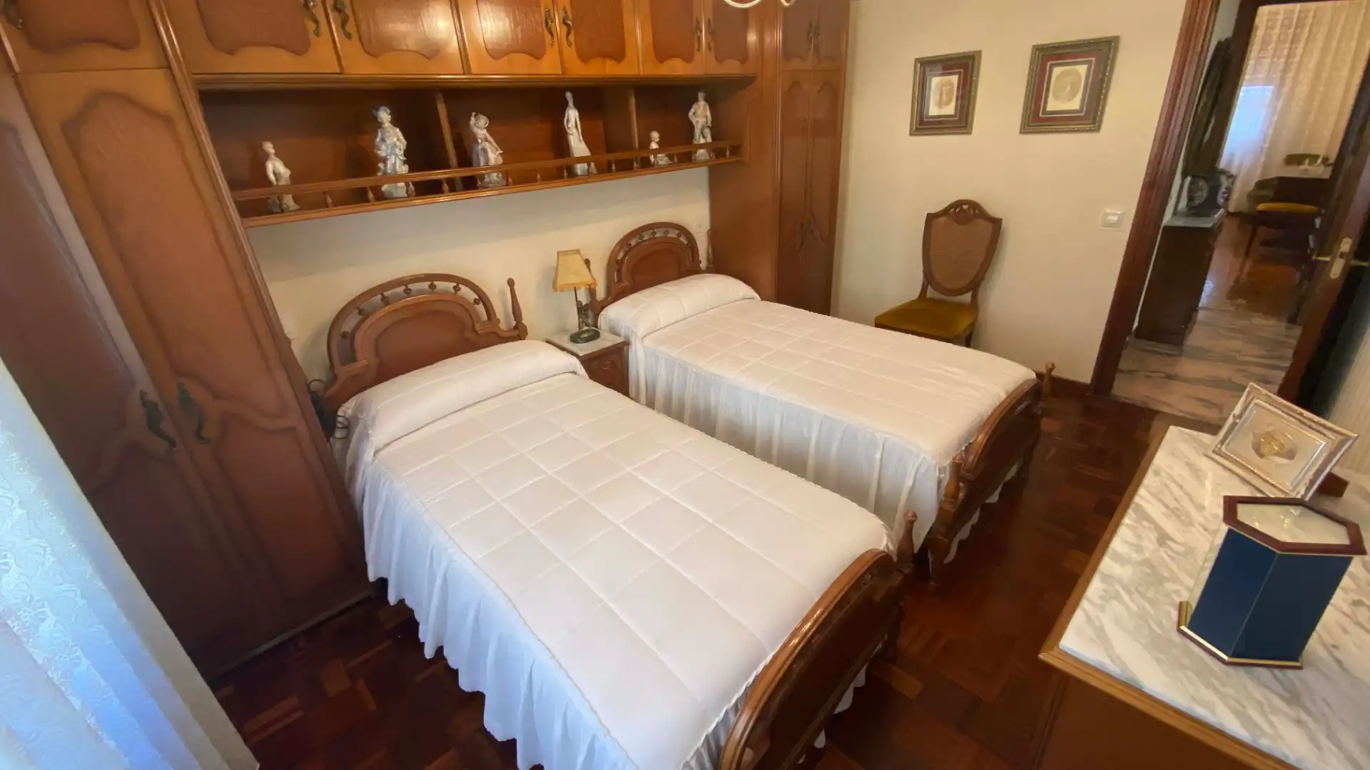 Bedroom of Flat for sale in San Martín del Rey Aurelio  with Heating, Parquet flooring and Terrace