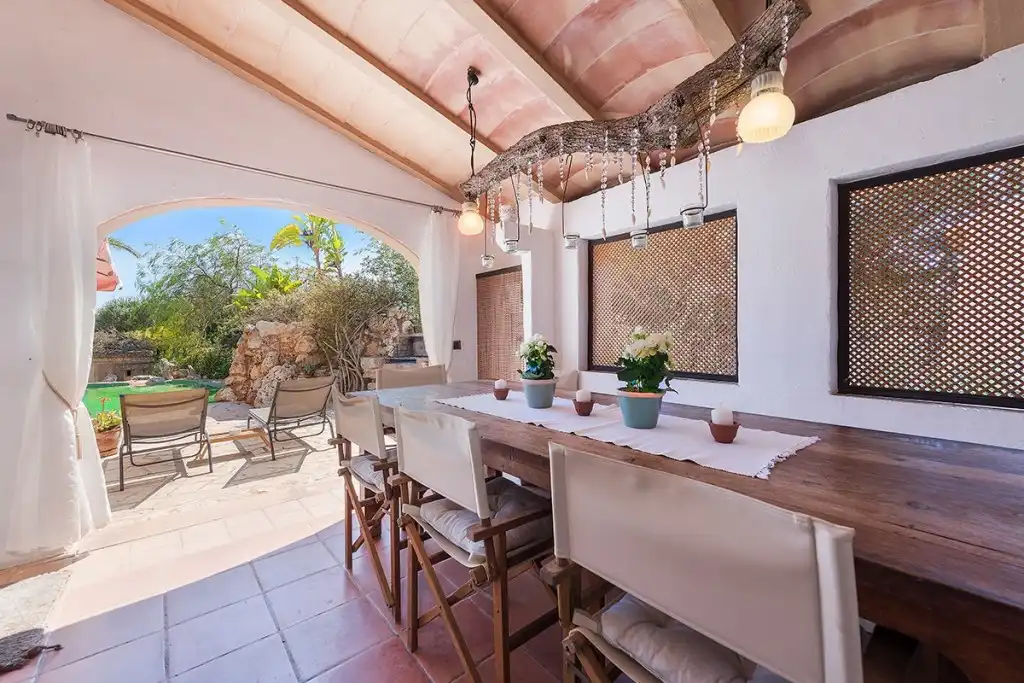 Terraza de Finca rústica en venta en Santanyí con Calefacción, Jardín privado y Terraza
