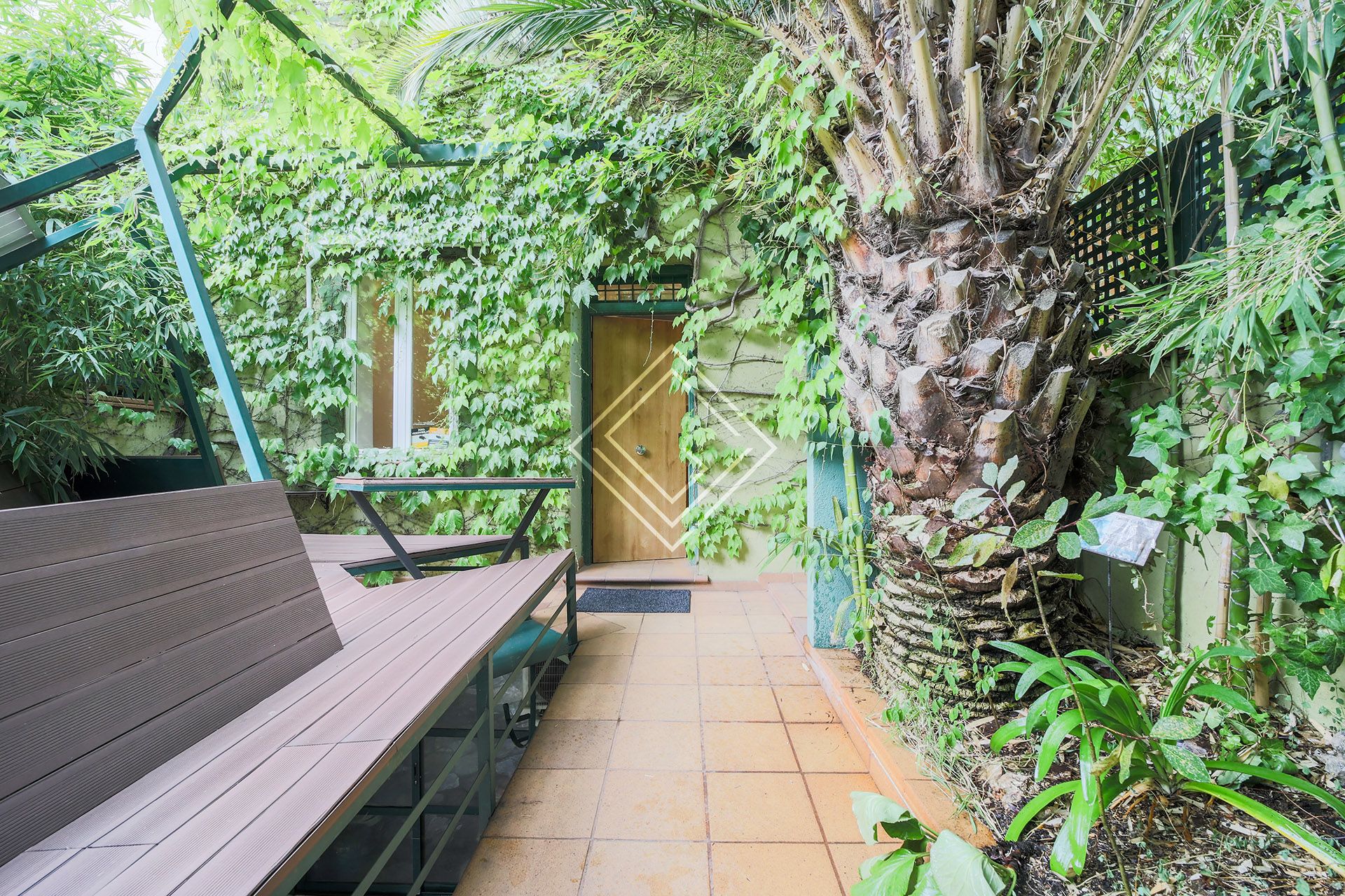 Terrace of Single-family semi-detached for sale in  Madrid Capital  with Air Conditioner, Heating and Private garden