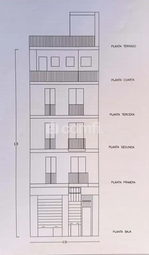 Vista exterior de Edificio en venta en Barcelona