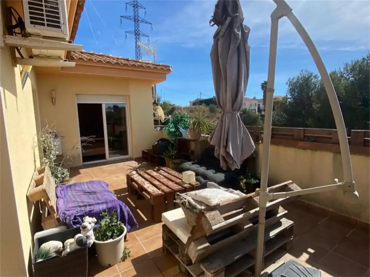 Terrassa de Casa o xalet en venda en Calafell amb Aire condicionat, Jardí privat i Parquet