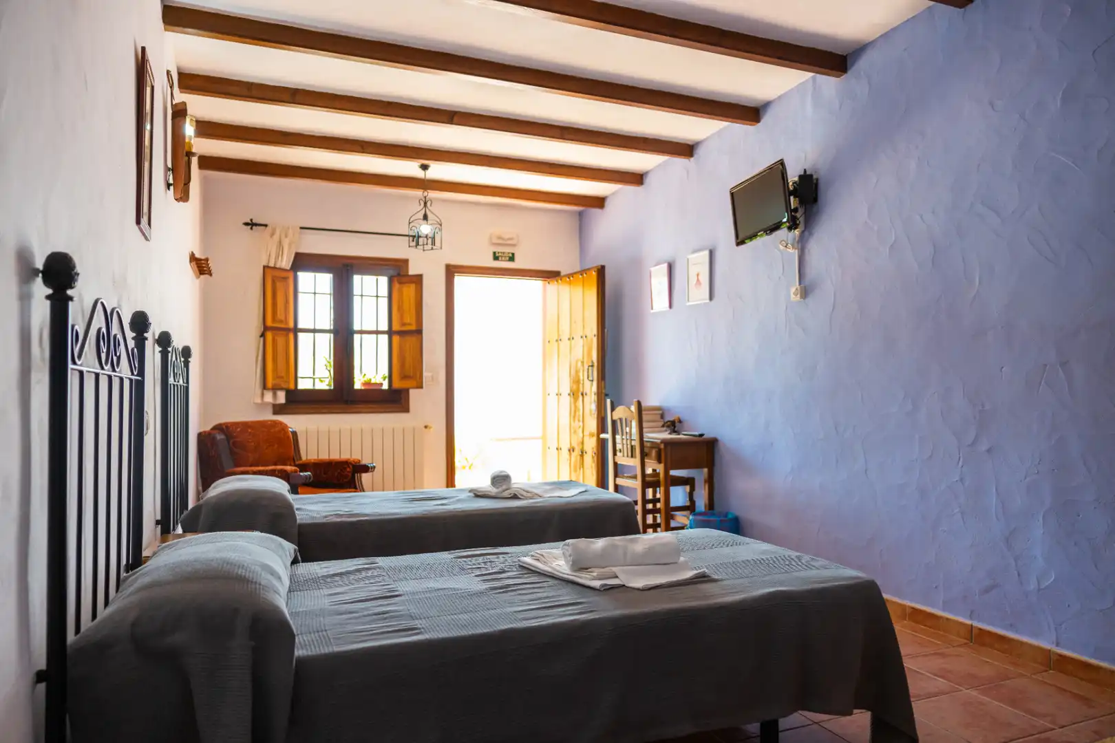 Habitación de Finca rústica en venta en Montejaque con Aire acondicionado, Jardín privado y Terraza