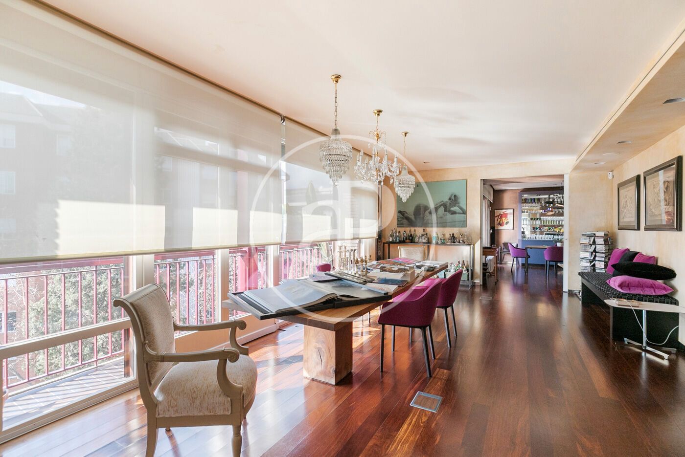 Dining room of Flat for sale in  Barcelona Capital  with Air Conditioner, Heating and Terrace
