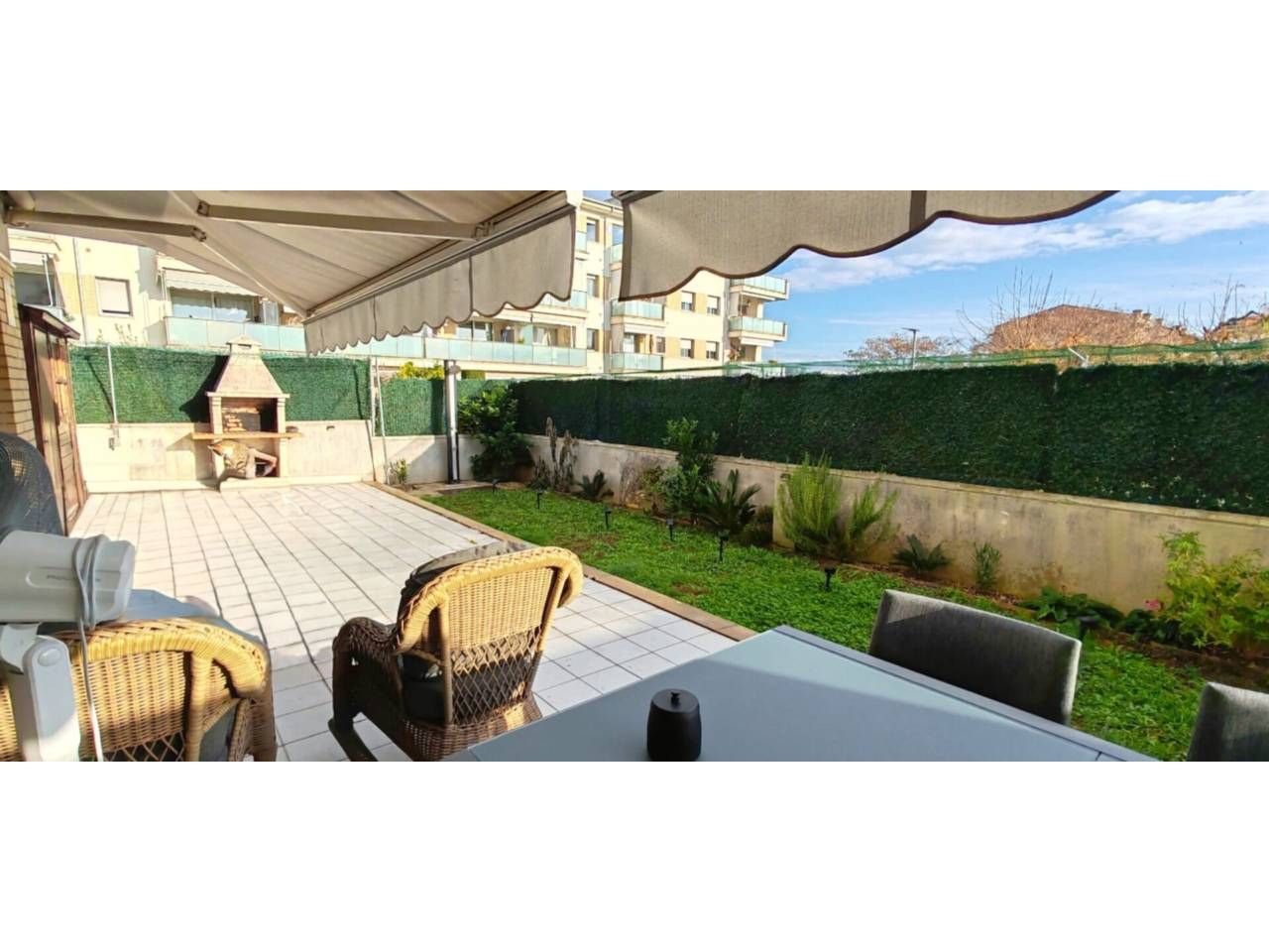 Terrace of Flat for sale in Girona Capital  with Air Conditioner, Heating and Parquet flooring