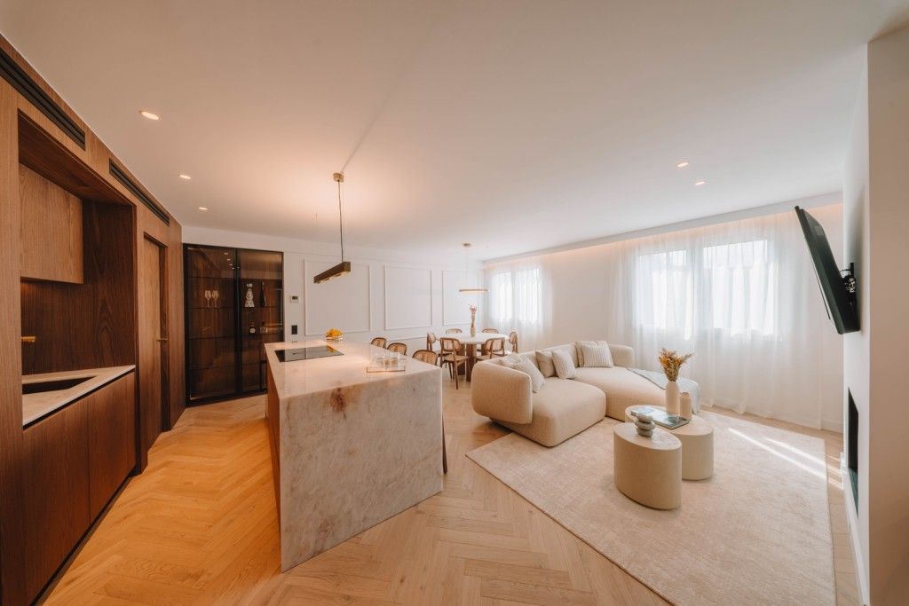 Sala d'estar de Apartament en venda en  Palma de Mallorca amb Aire condicionat i Moblat