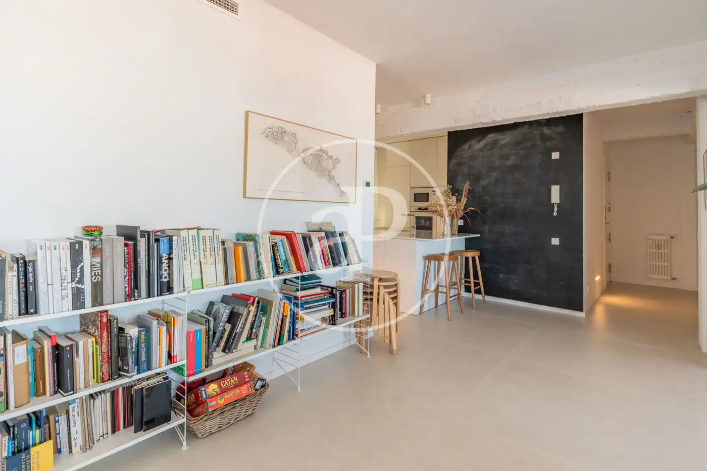Wohnzimmer von Wohnung zur Miete in Madrid mit Klimaanlage, Heizung und Terrasse