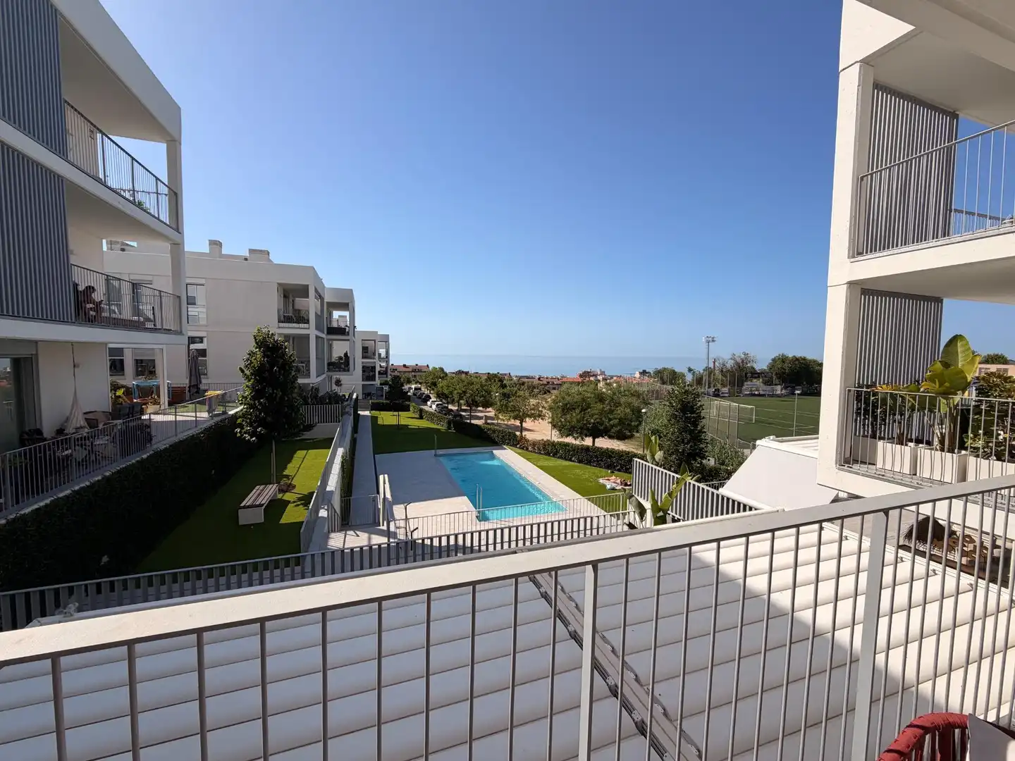 Piscina de Piso de alquiler en El Masnou con Aire acondicionado, Calefacción y Terraza