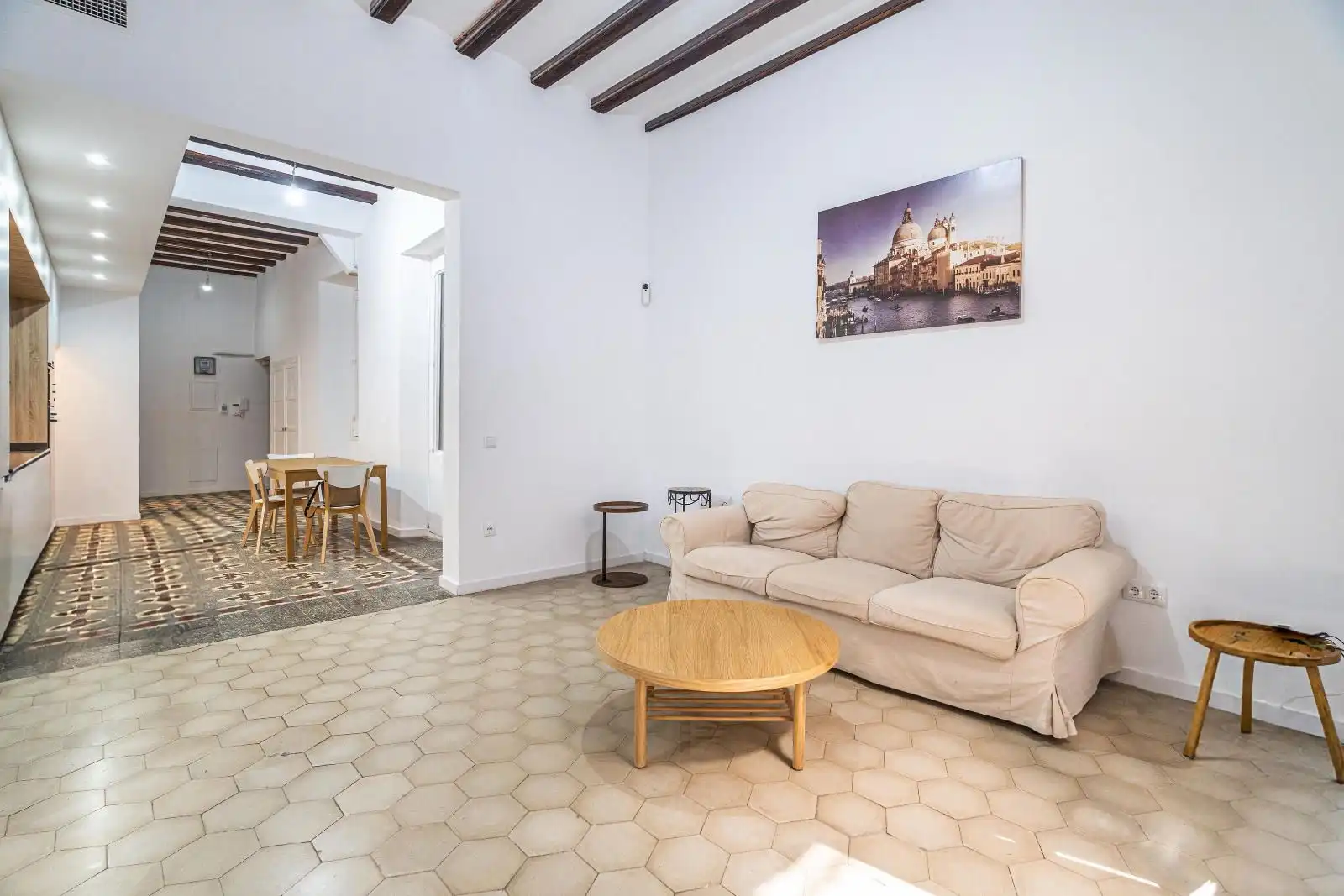 Sala de estar de Piso en venta en Barcelona con Aire acondicionado, Terraza y Horno