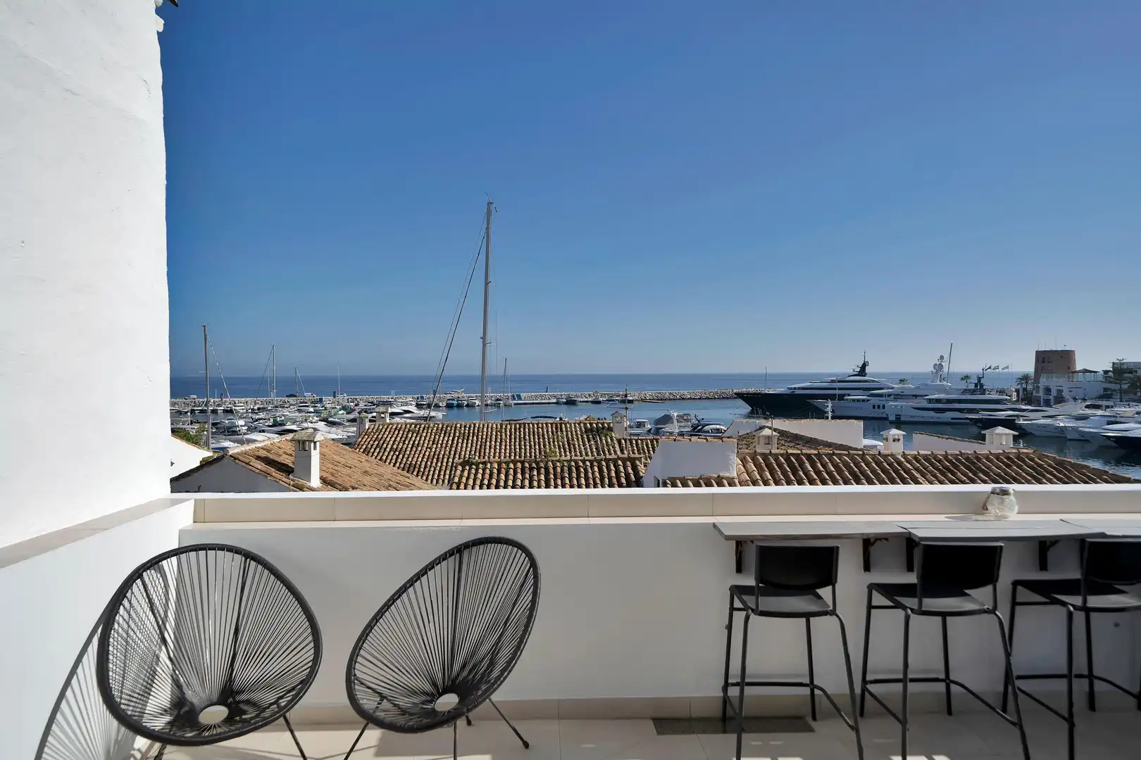 Terrasse von Maisonette zum Verkauf in Marbella mit Klimaanlage und Heizung