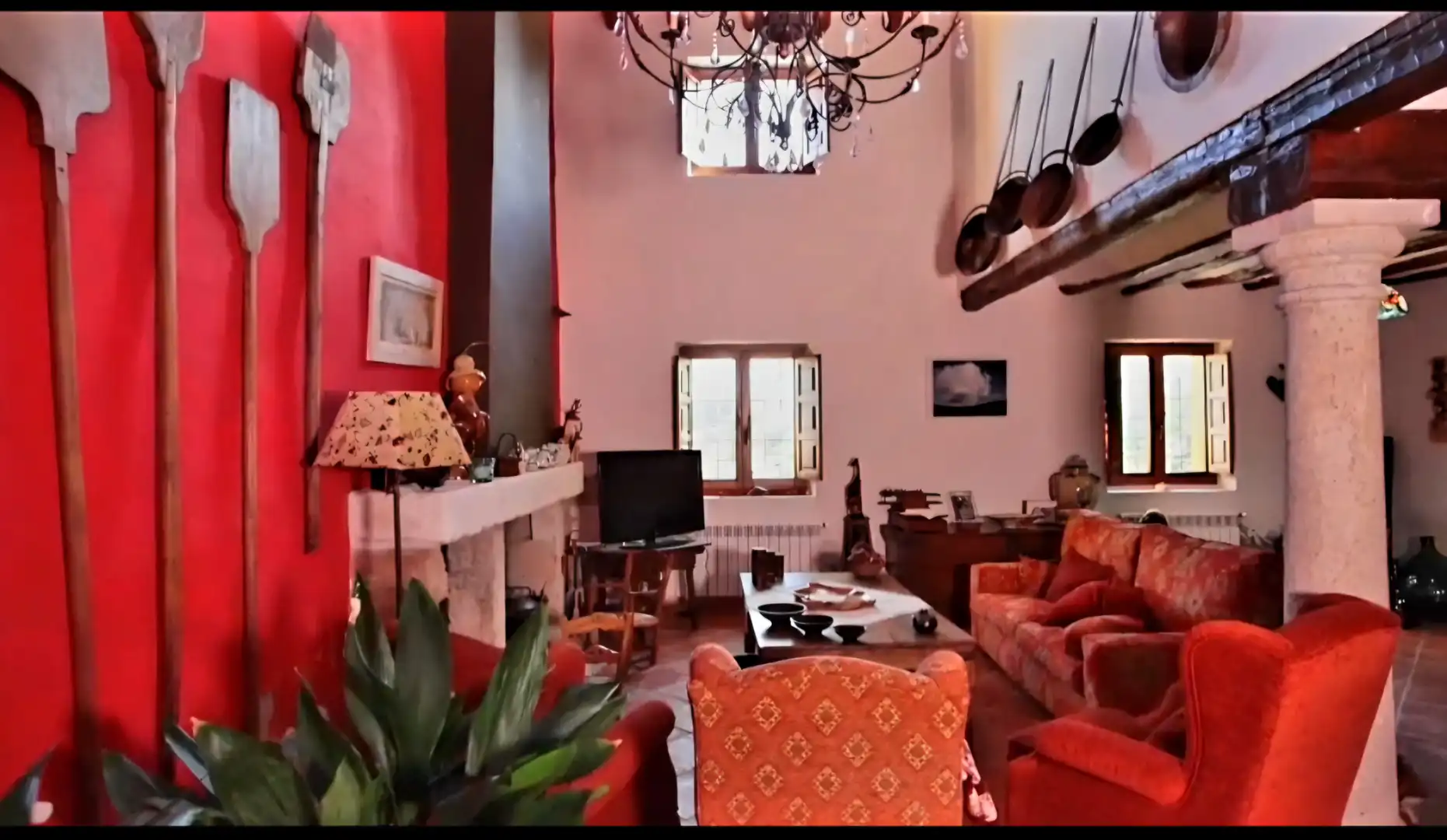 Wohnzimmer von Country house zum Verkauf in Vélez-Blanco mit Klimaanlage, Heizung und Privatgarten