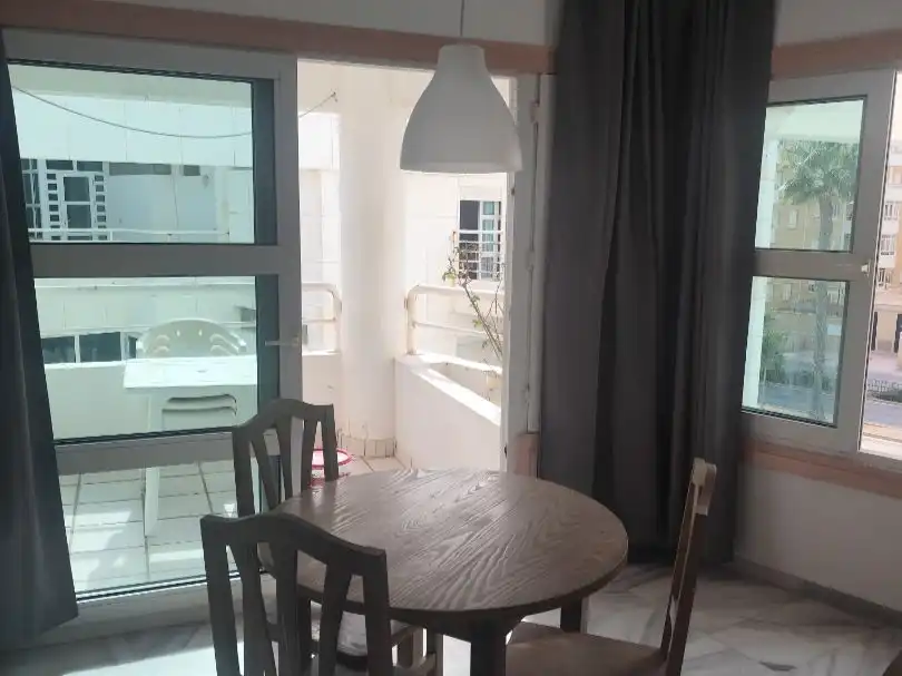 Balcony of Flat for rent in Roquetas de Mar ciudad