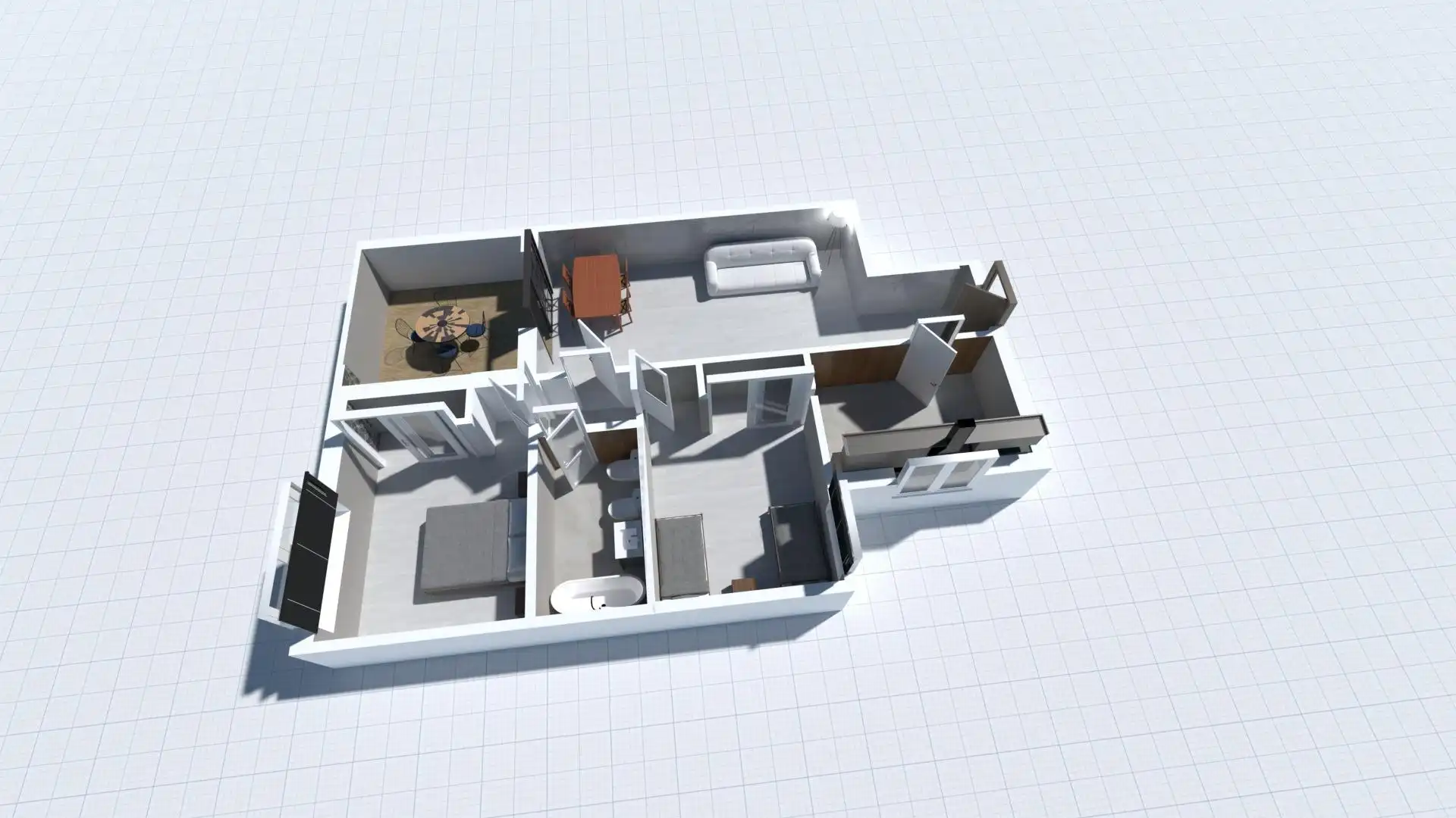 Wohnung zum Verkauf in Gualchos mit Terrasse, Balkon und Gemeinschaftspool