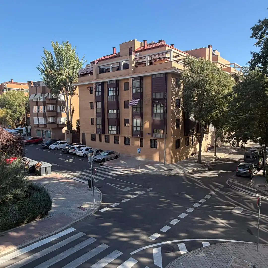 Vista exterior de Piso en venta en Madrid con Piscina comunitaria