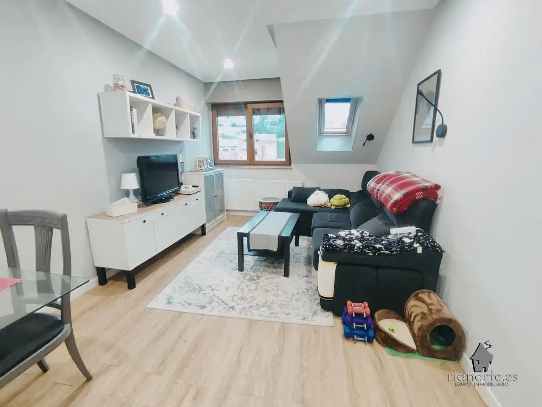 Sala d'estar de Pis en venda en Langreo amb Calefacció, Terrassa i Traster