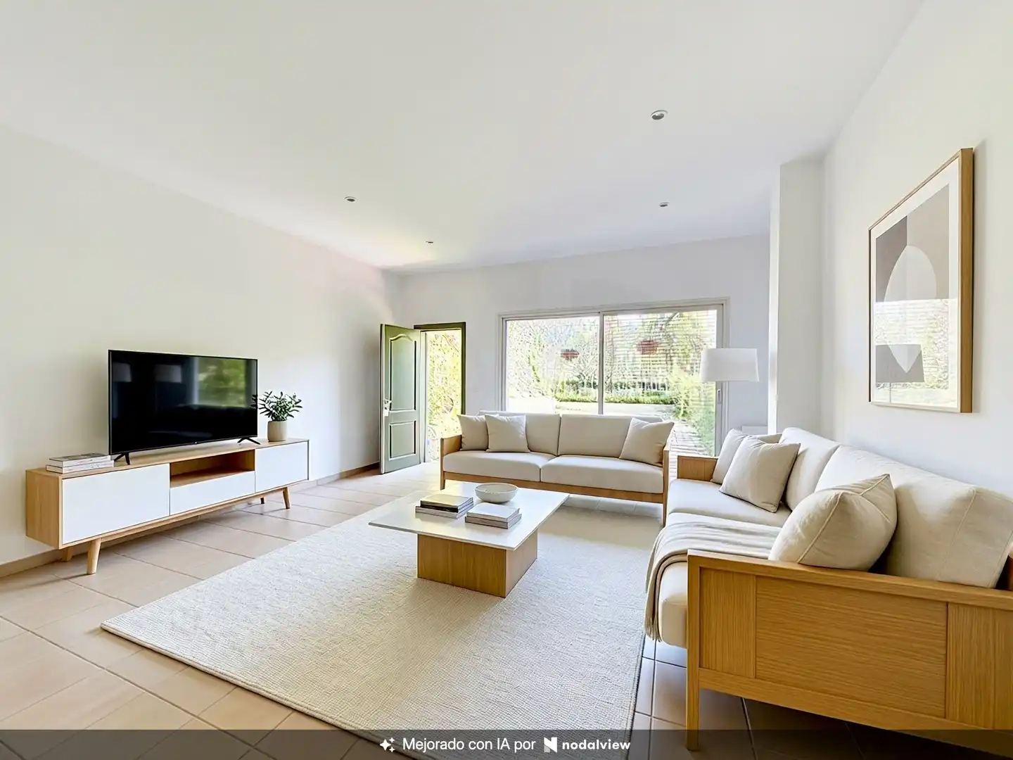 Living room of Flat for sale in Alella  with Air Conditioner, Heating and Terrace