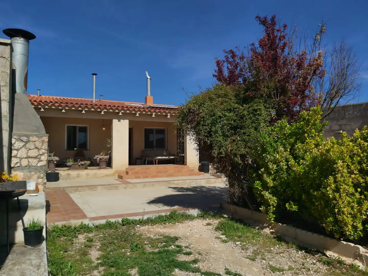 Exterior view of Houses for sale in Pozohondo  with Furnished