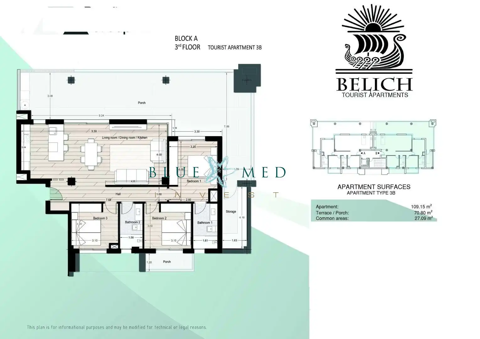 Dormitori de Apartament en venda en Los Alcázares amb Aire condicionat, Terrassa i Moblat