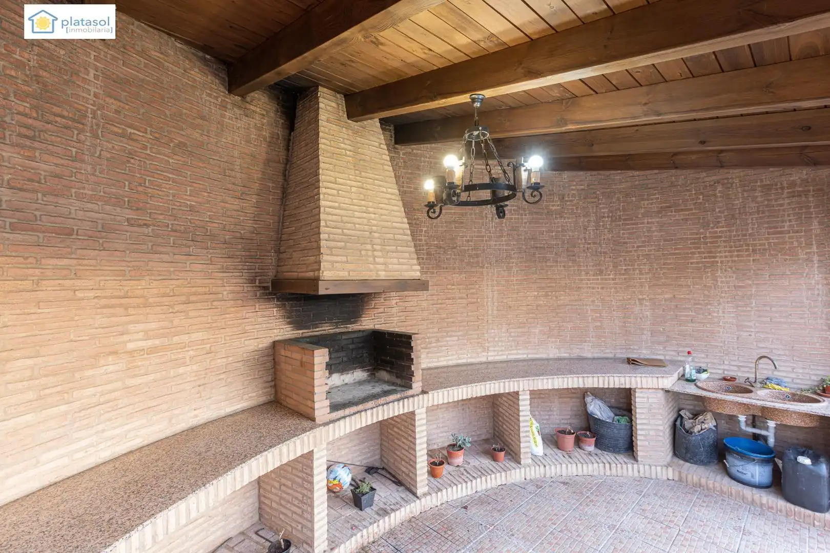 Terraza de Finca rústica en venta en Chucena con Aire acondicionado, Calefacción y Jardín privado