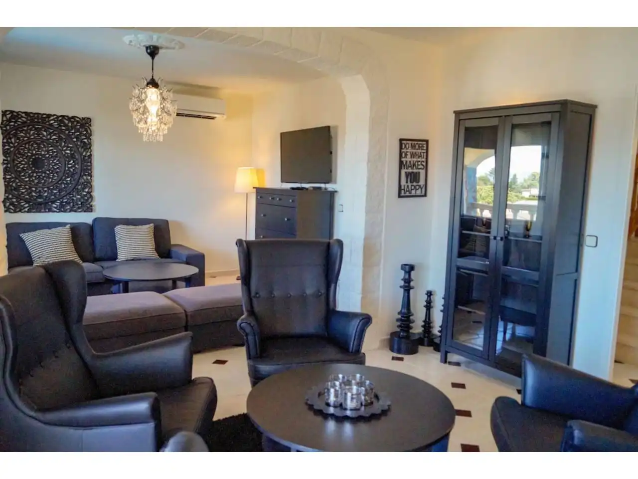 Sala d'estar de Casa o xalet en venda en Lloret de Mar amb Aire condicionat, Calefacció i Jardí privat