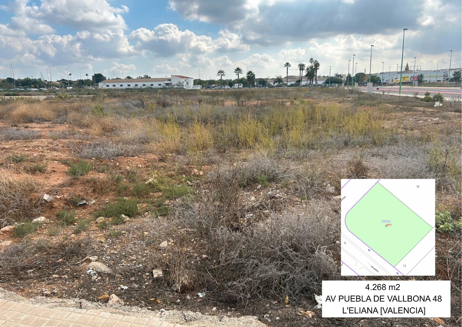Terreny industrial en venda en L'Eliana