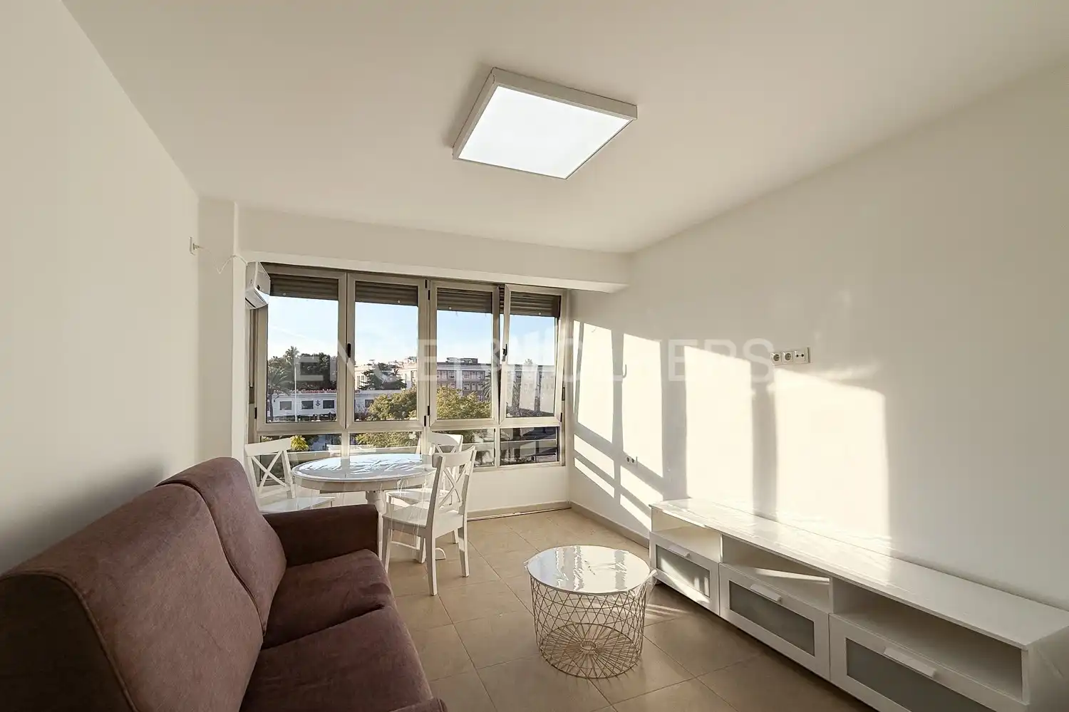Wohnzimmer von Wohnung zur Miete in Valencia mit Klimaanlage, Heizung und Möbliert