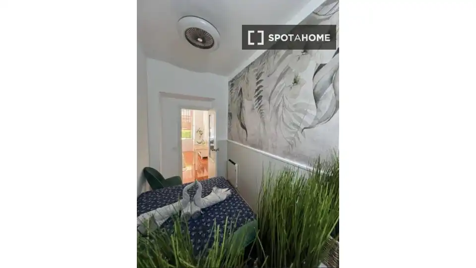 Habitación de Piso de alquiler en Madrid con Aire acondicionado, Calefacción y Amueblado