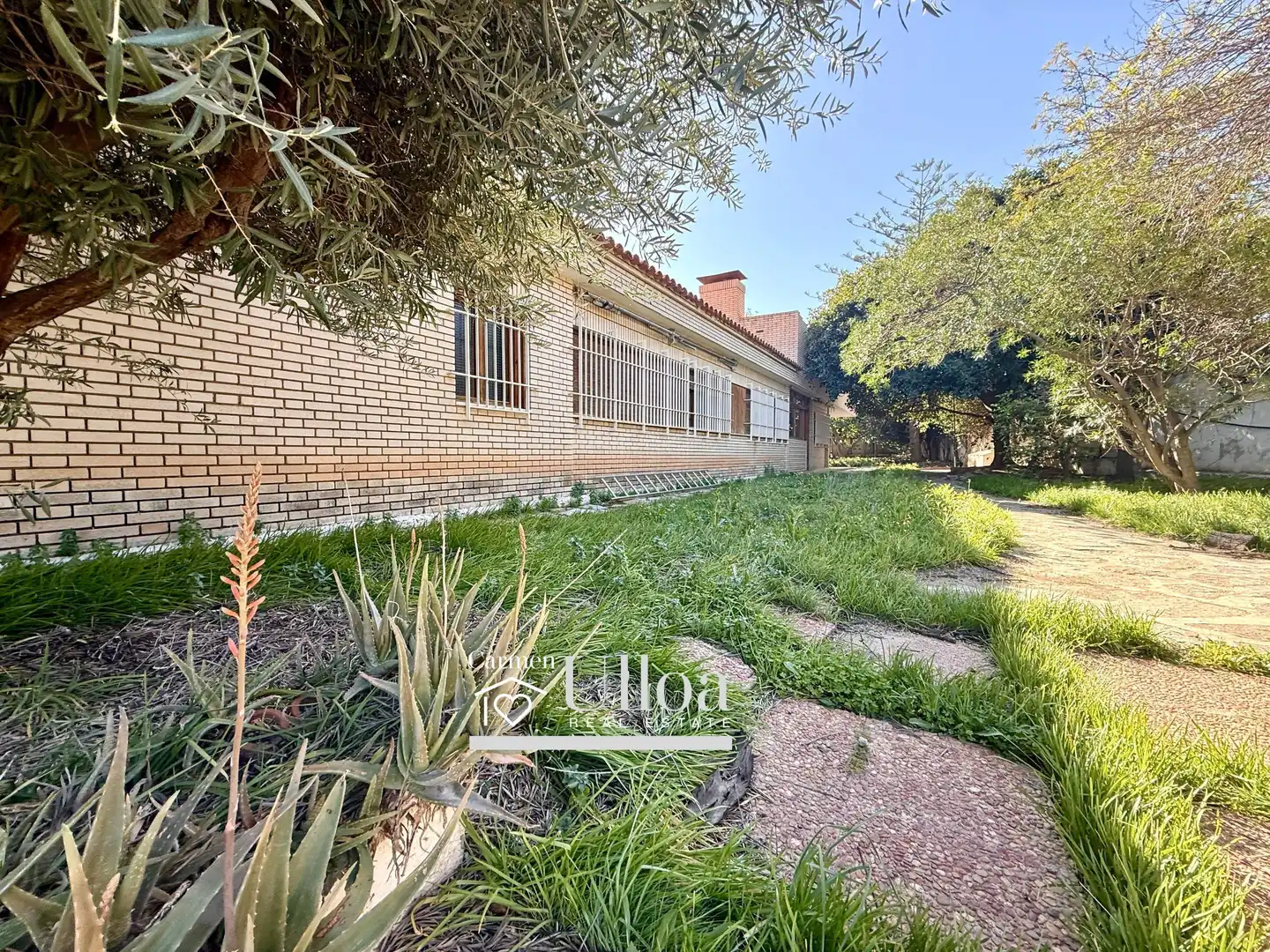 Vista exterior de Casa o xalet en venda en Alicante / Alacant amb Aire condicionat, Jardí privat i Terrassa