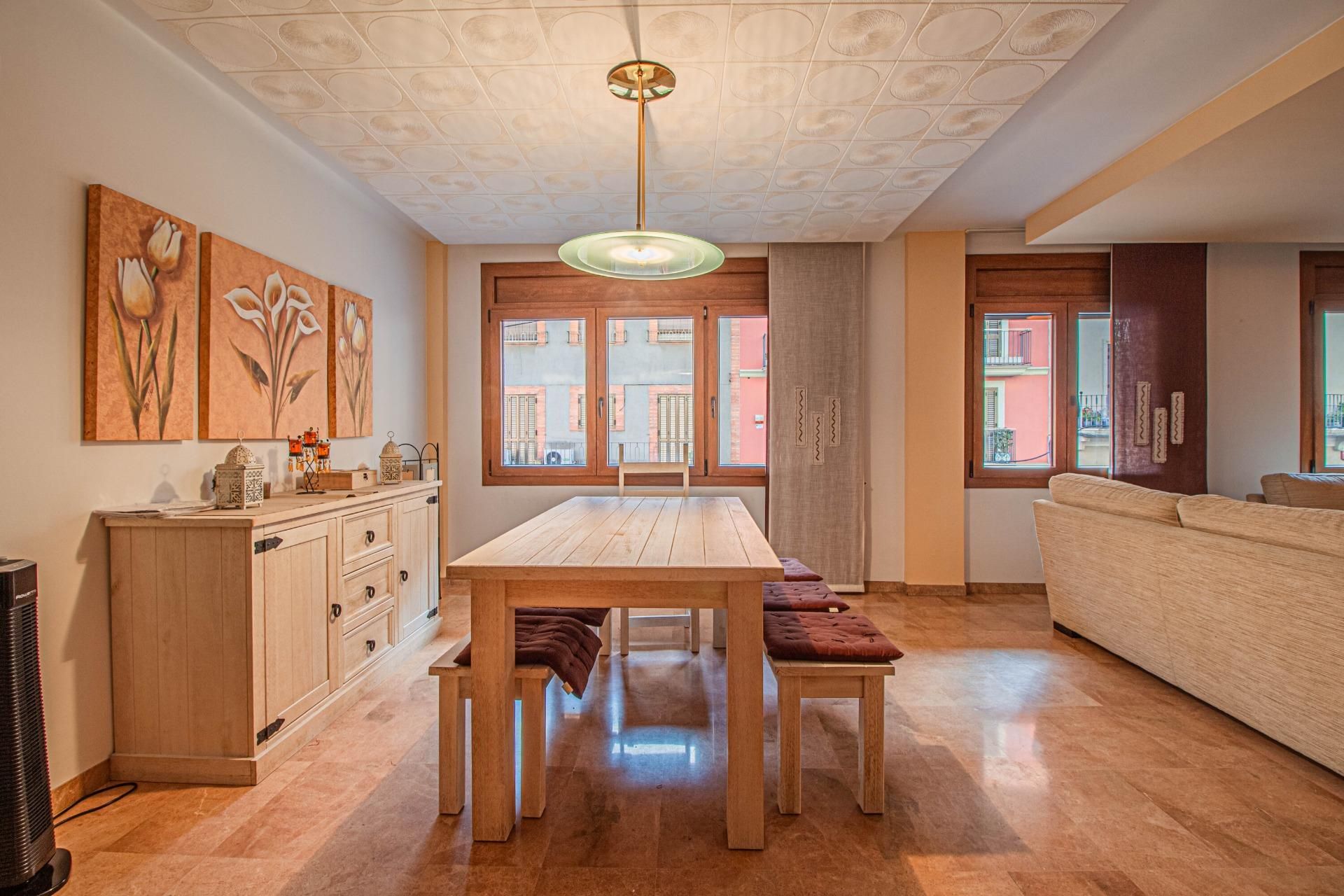 Dining room of Flat for sale in Figueres  with Heating