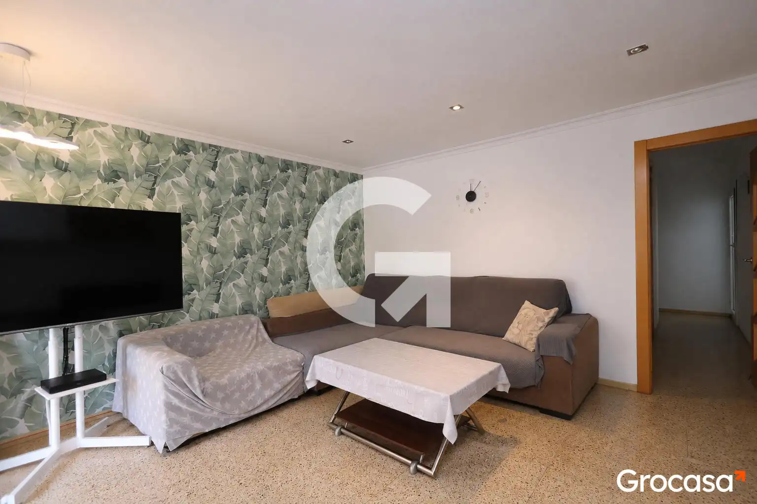Sala de estar de Piso en venta en Terrassa con Aire acondicionado, Calefacción y Horno