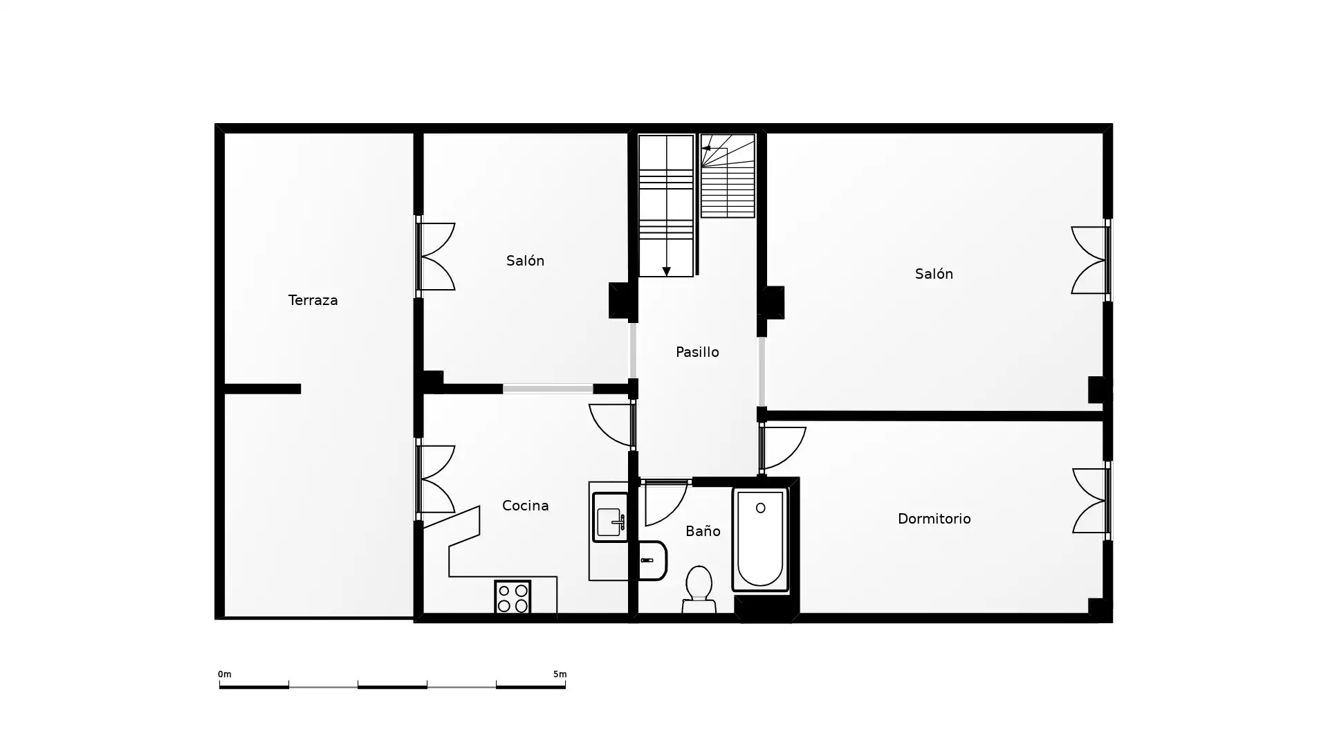 Einfamilien-Reihenhaus zum Verkauf in Quer mit Terrasse