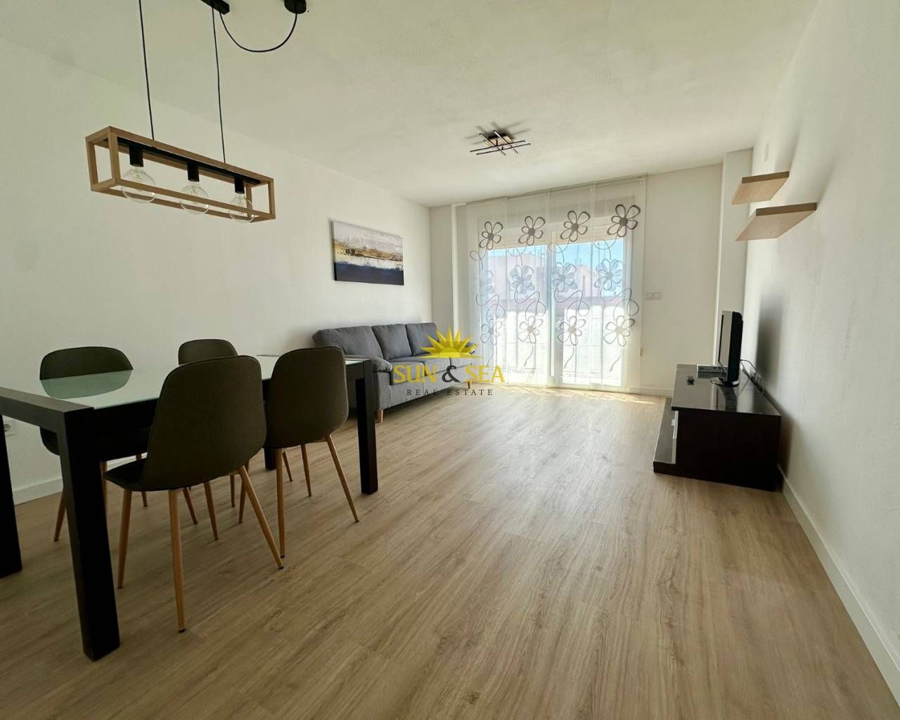 Wohnzimmer von Wohnungen miete in San Vicente del Raspeig / Sant Vicent del Raspeig mit Klimaanlage, Möbliert und Ofen