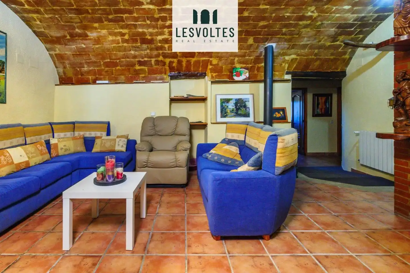 Sala de estar de Casa o chalet en venta en La Pera con Aire acondicionado, Jardín privado y Trastero