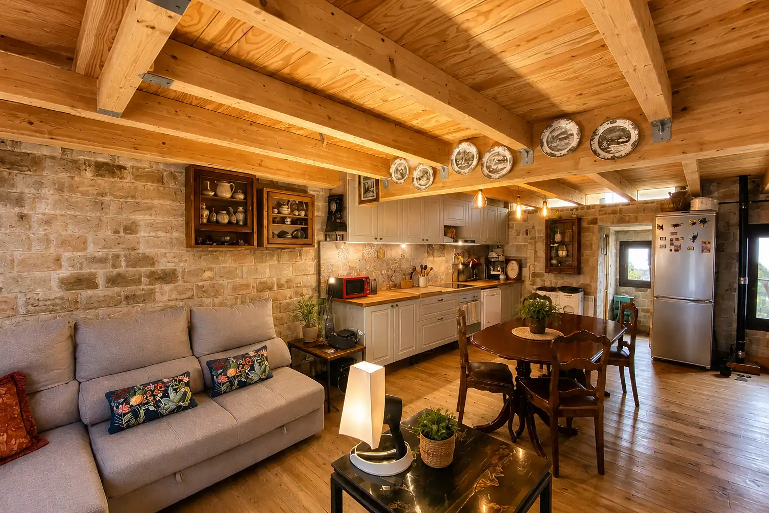 Living room of Duplexes for sale in Sant Joan Les Fonts  with Furnished