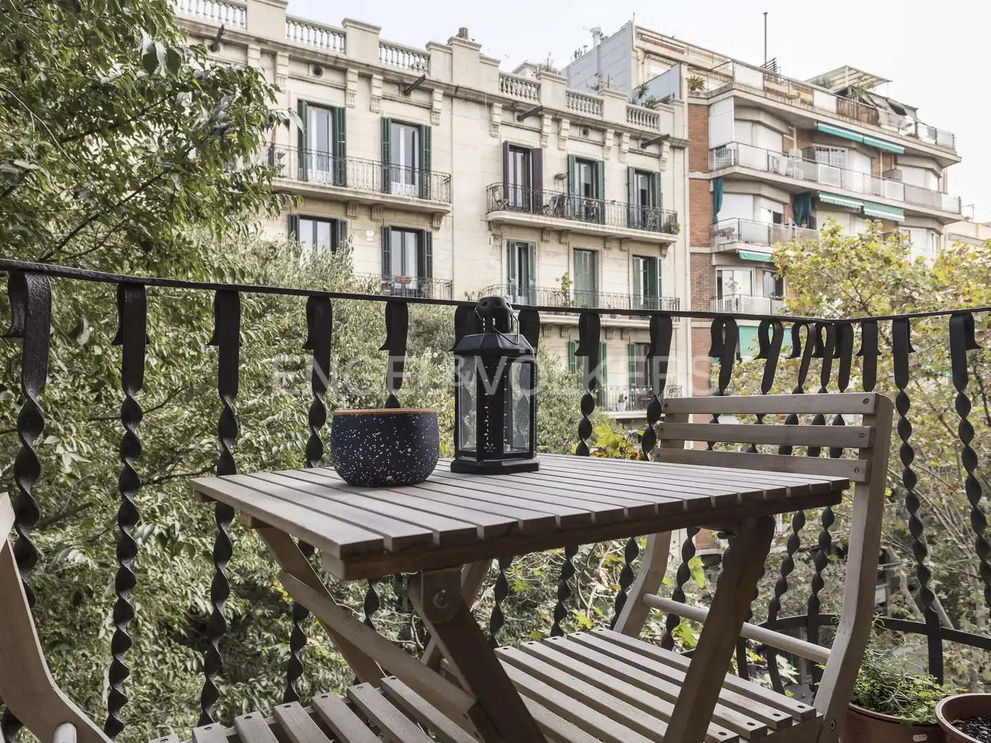 Terrasse von Wohnung zur Miete in Barcelona mit Klimaanlage, Heizung und Parkett
