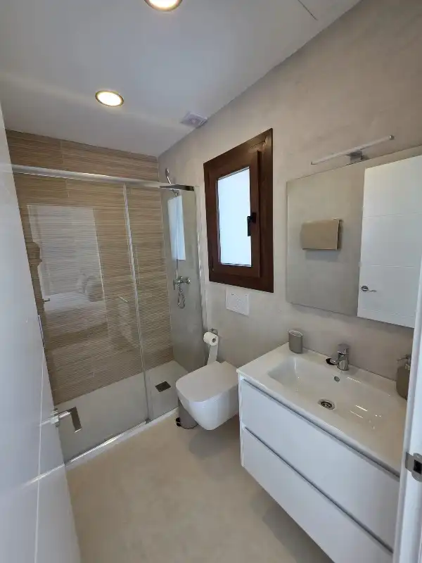 Bathroom of Houses for rent in Nerja  with Air Conditioner, Heating and Private garden