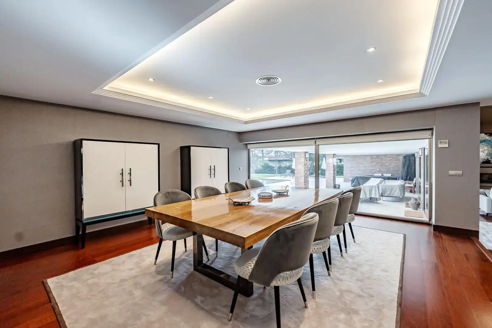 Dining room of Houses for sale in Boadilla del Monte  with Air Conditioner, Heating and Private garden