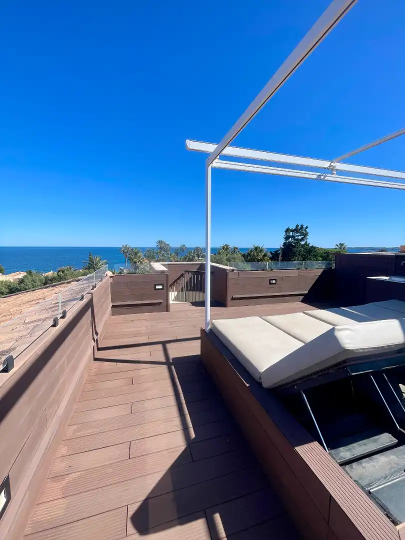 Terrasse von Dachboden zur Miete in Son Servera mit Klimaanlage, Heizung und Terrasse