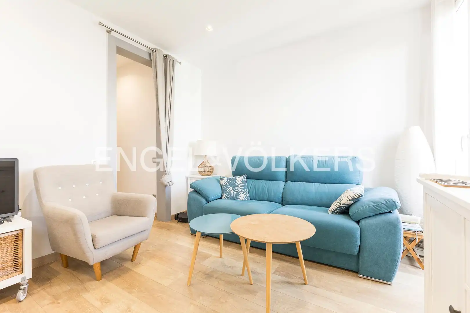 Living room of Flat for sale in Barcelona  with Air Conditioner, Heating and Balcony