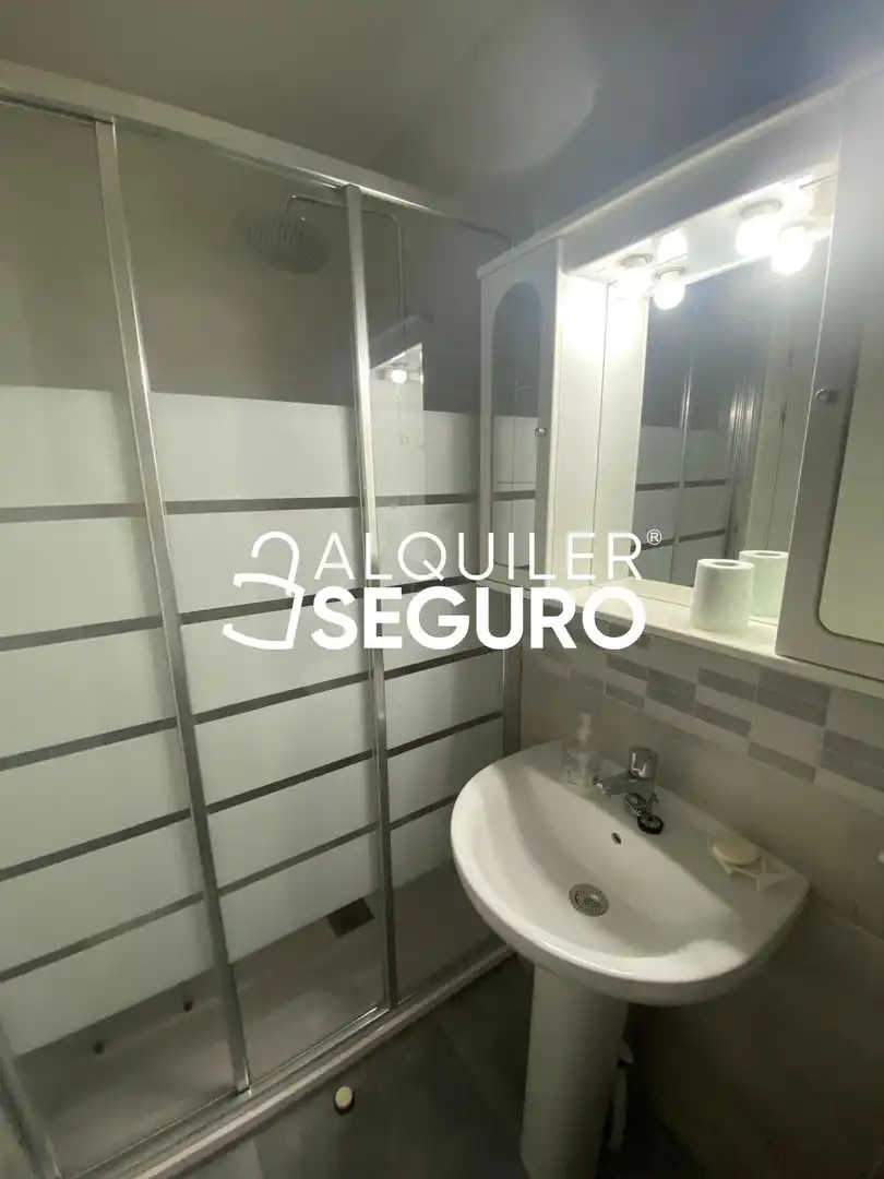 Baño de Piso de alquiler en Guadalajara con Calefacción, Terraza y Amueblado