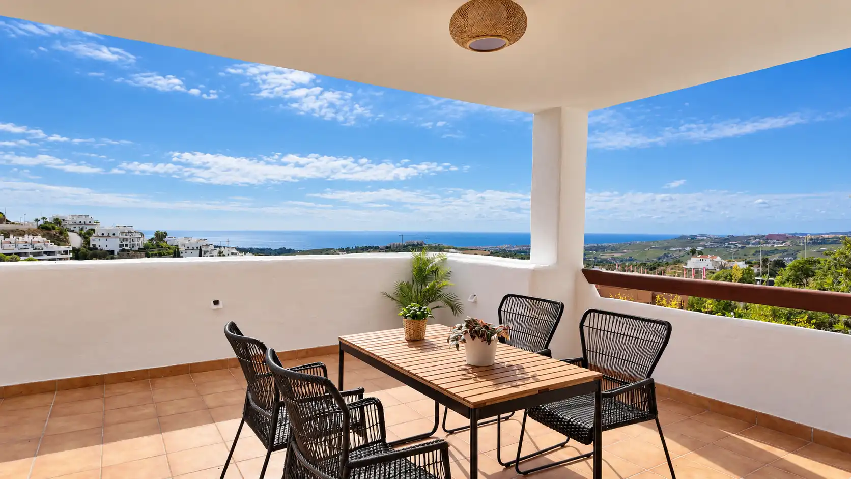 Terrasse von Wohnung zum Verkauf in Casares mit Klimaanlage, Heizung und Terrasse