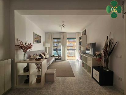 Sala d'estar de Pis en venda en  Barcelona Capital amb Calefacció, Parquet i Moblat