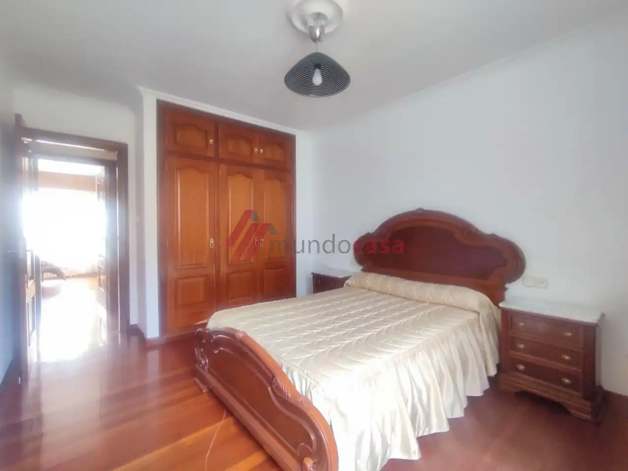 Schlafzimmer von Wohnung zur Miete in Ferrol mit Heizung, Parkett und Terrasse