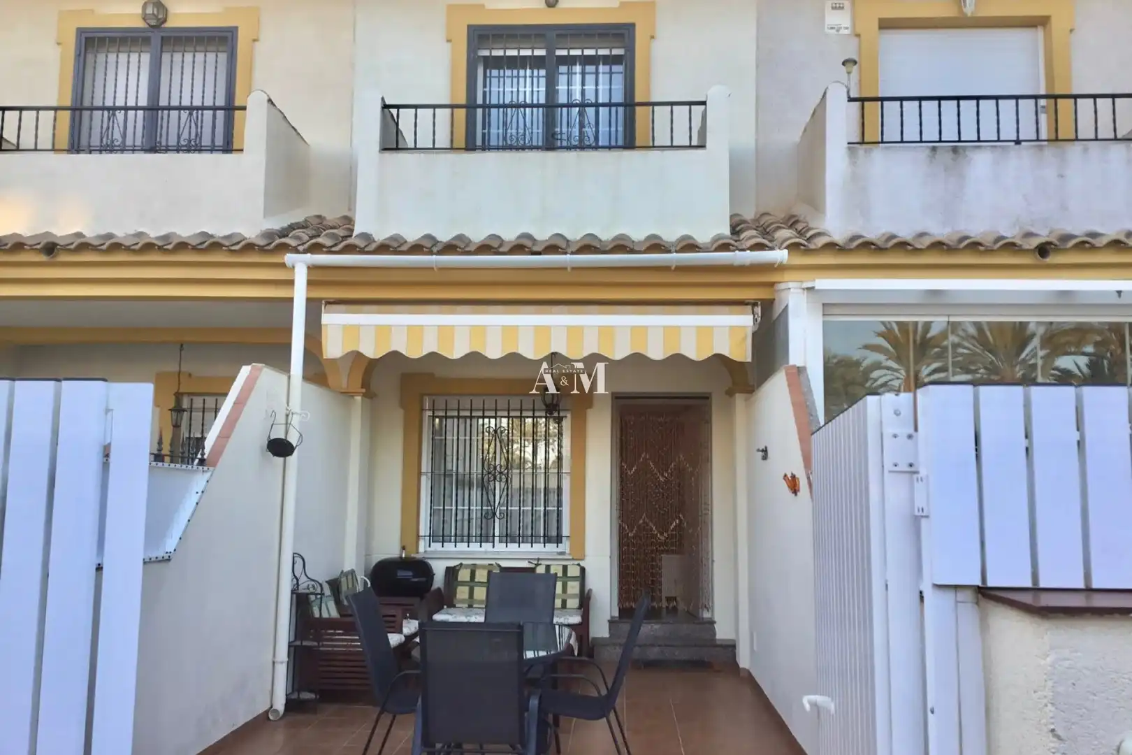 Vista exterior de Casa adosada de lloguer en San Javier amb Terrassa, Piscina i Moblat
